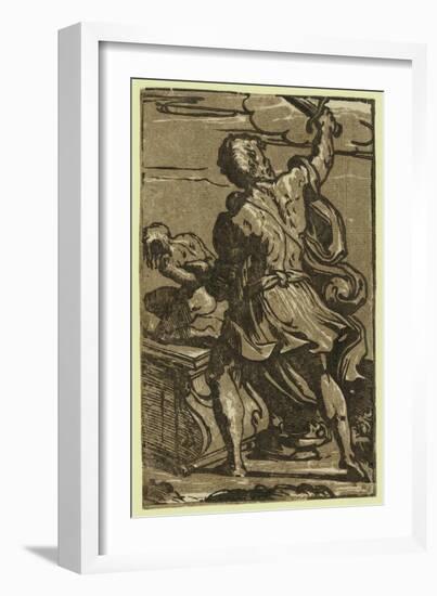 The Sacrifice of Abraham, Between Ca. 1520 and 1700-Parmigianino-Framed Giclee Print