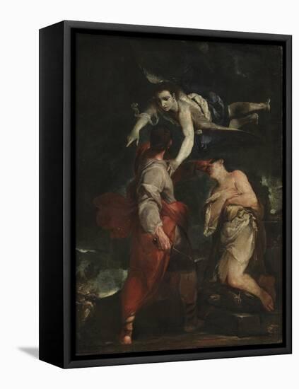 The Sacrifice of Abraham-Giuseppe Maria Crespi-Framed Premier Image Canvas