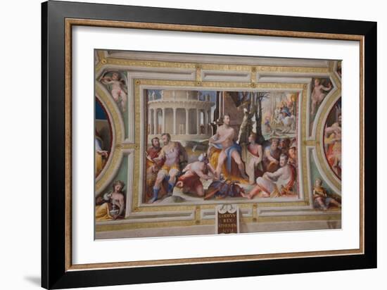 The Sacrifice of Codrus, King of Athens (Public Virtues of Greek and Roman Heroe), 1529-1535-Domenico Beccafumi-Framed Photographic Print