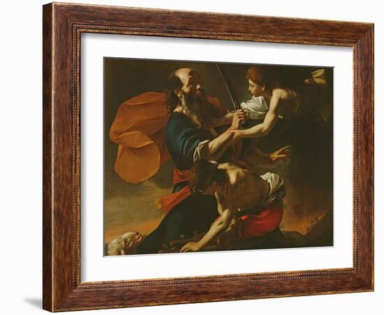 The Sacrifice of Isaac, 1613-Mattia Preti-Framed Giclee Print