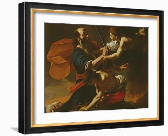 The Sacrifice of Isaac, 1613-Mattia Preti-Framed Giclee Print