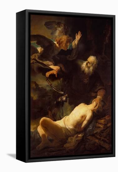 The Sacrifice of Isaac, 1635-Rembrandt van Rijn-Framed Premier Image Canvas