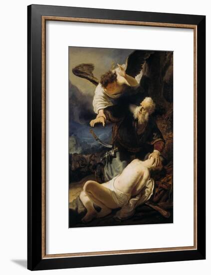 The Sacrifice of Isaac, 1636-Rembrandt van Rijn-Framed Giclee Print