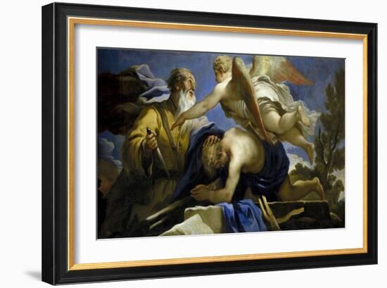 The Sacrifice of Isaac, 1695-1696-Luca Giordano-Framed Giclee Print