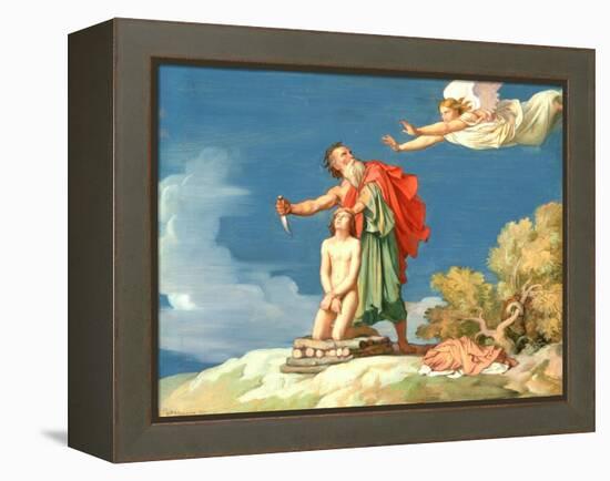 The Sacrifice of Isaac, 1860-Hippolyte Flandrin-Framed Premier Image Canvas