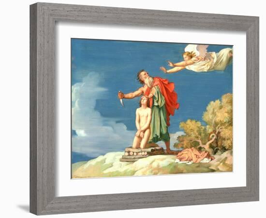 The Sacrifice of Isaac, 1860-Hippolyte Flandrin-Framed Giclee Print