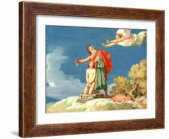 The Sacrifice of Isaac, 1860-Hippolyte Flandrin-Framed Giclee Print