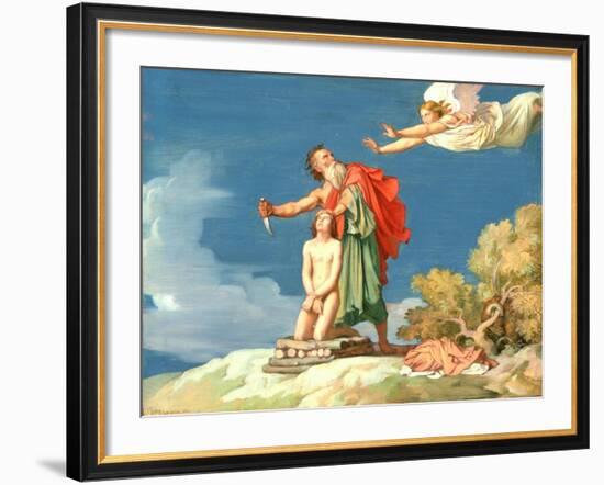 The Sacrifice of Isaac, 1860-Hippolyte Flandrin-Framed Giclee Print