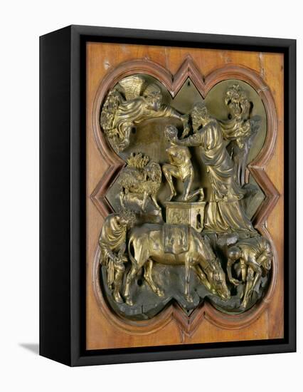 The Sacrifice of Isaac, Bronze Competition Relief for the Baptistry Doors, Florence, 1401-Filippo Brunelleschi-Framed Premier Image Canvas