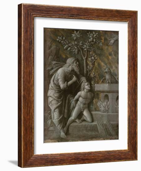 The Sacrifice of Isaac, C.1490-1495-Andrea Mantegna-Framed Giclee Print