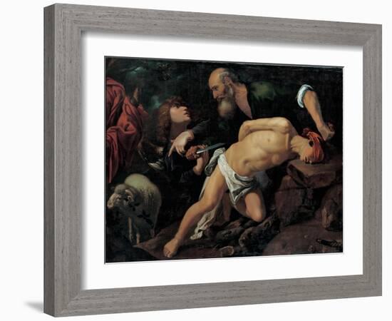 The Sacrifice of Isaac, C. 1615-Pedro Orrente-Framed Giclee Print