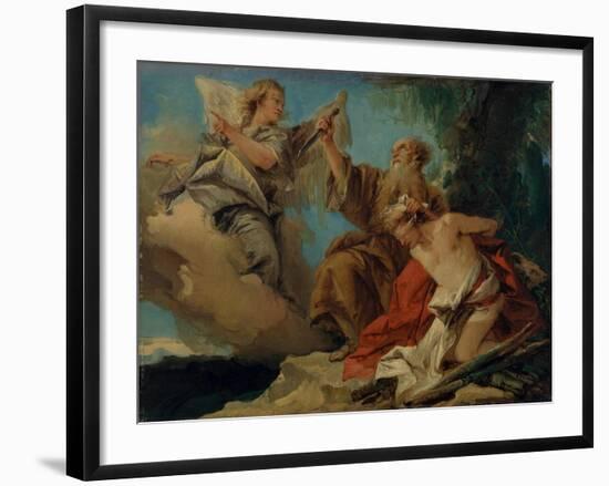 The Sacrifice of Isaac, c.1750-Giandomenico Tiepolo-Framed Giclee Print