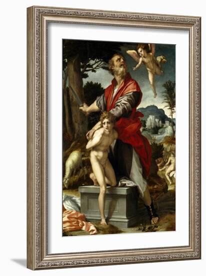 The Sacrifice of Isaac, Ca. 1528-Andrea del Sarto-Framed Giclee Print