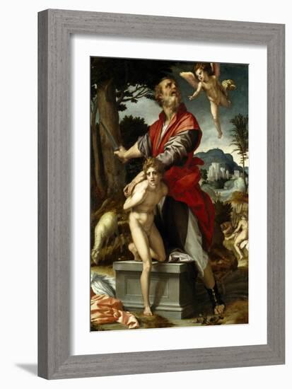 The Sacrifice of Isaac, Ca. 1528-Andrea del Sarto-Framed Giclee Print