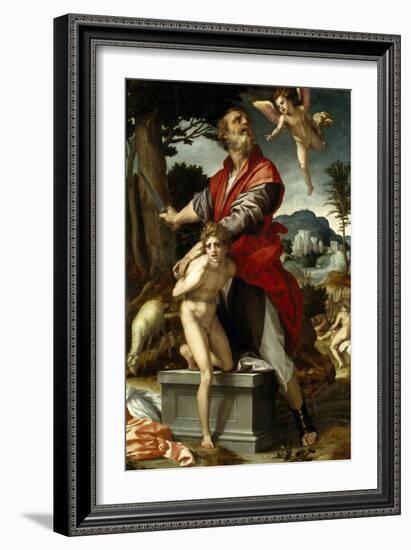 The Sacrifice of Isaac, Ca. 1528-Andrea del Sarto-Framed Giclee Print