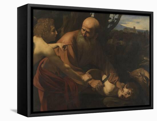 The Sacrifice of Isaac-Caravaggio-Framed Premier Image Canvas