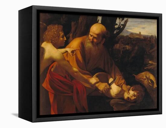 The Sacrifice of Isaac-Caravaggio-Framed Premier Image Canvas