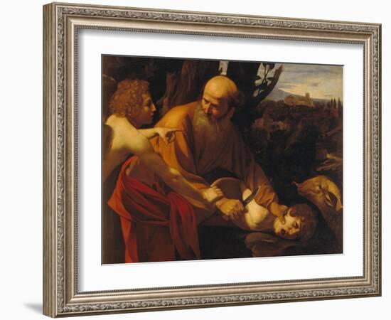 The Sacrifice of Isaac-Caravaggio-Framed Giclee Print