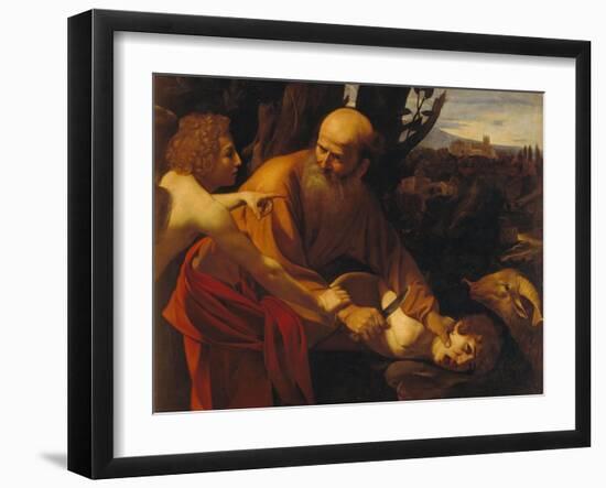 The Sacrifice of Isaac-Caravaggio-Framed Giclee Print