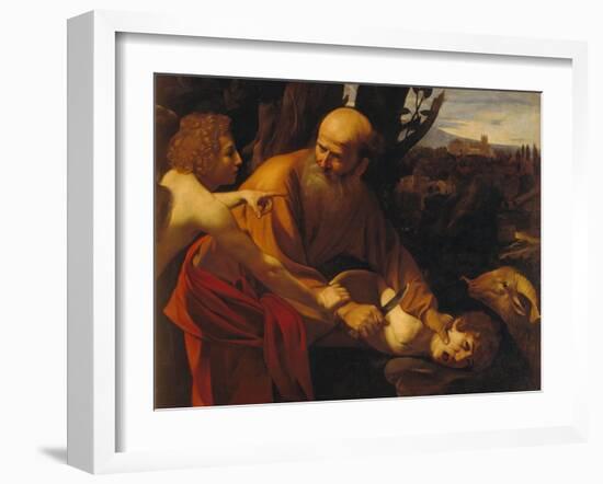 The Sacrifice of Isaac-Caravaggio-Framed Giclee Print