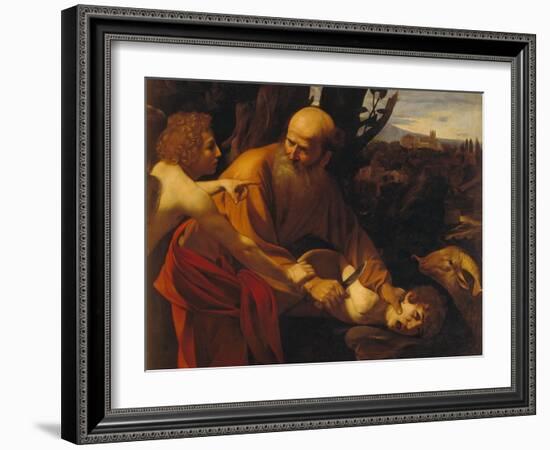 The Sacrifice of Isaac-Caravaggio-Framed Giclee Print