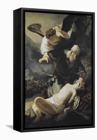 The Sacrifice of Isaac-Rembrandt van Rijn-Framed Premier Image Canvas
