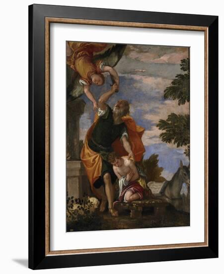 The Sacrifice of Isaac-Paolo Veronese-Framed Giclee Print