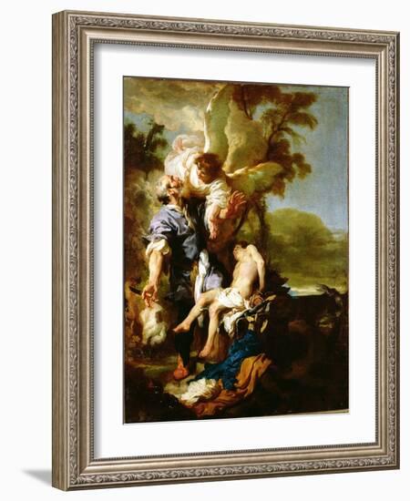 The Sacrifice of Isaac-Johann Liss-Framed Giclee Print