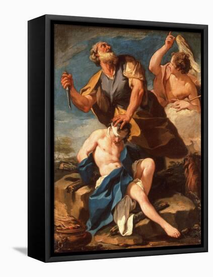 The Sacrifice of Isaac-Giovanni Battista Pittoni-Framed Premier Image Canvas