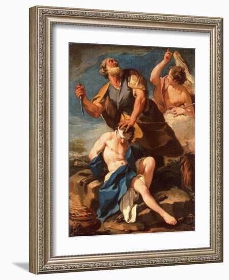 The Sacrifice of Isaac-Giovanni Battista Pittoni-Framed Giclee Print