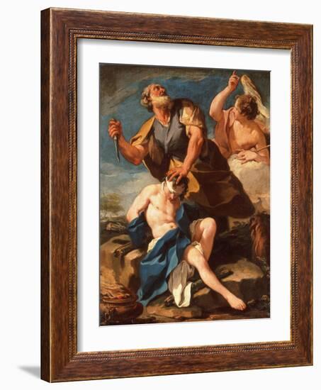 The Sacrifice of Isaac-Giovanni Battista Pittoni-Framed Giclee Print