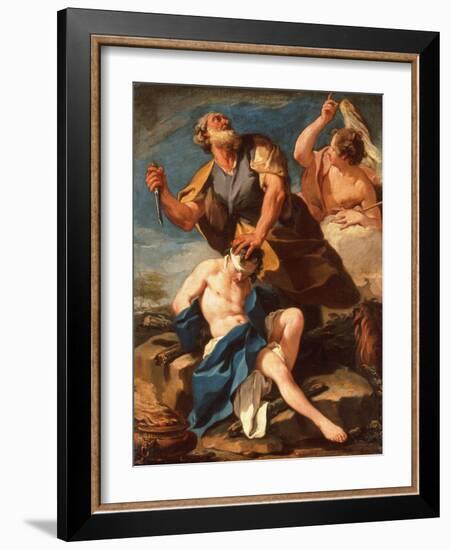 The Sacrifice of Isaac-Giovanni Battista Pittoni-Framed Giclee Print