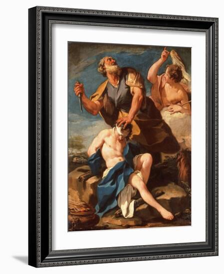 The Sacrifice of Isaac-Giovanni Battista Pittoni-Framed Giclee Print