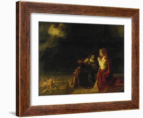 The Sacrifice of Manoah, 1641-Rembrandt van Rijn-Framed Giclee Print