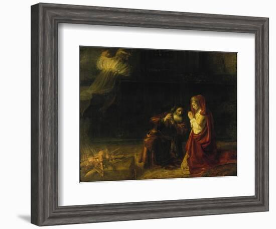 The Sacrifice of Manoah, 1641-Rembrandt van Rijn-Framed Giclee Print