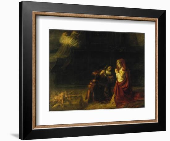 The Sacrifice of Manoah, 1641-Rembrandt van Rijn-Framed Giclee Print