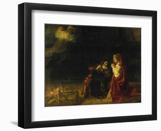 The Sacrifice of Manoah, 1641-Rembrandt van Rijn-Framed Giclee Print