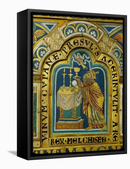 The Sacrifice of Melchizedek, Verdun Altar, Begun 1181, Enamel-Nicholas of Verdun-Framed Premier Image Canvas