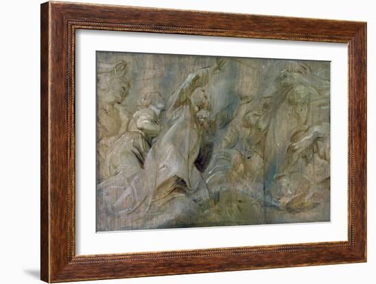 The Sacrifice of Noah, 17th Century-Peter Paul Rubens-Framed Giclee Print