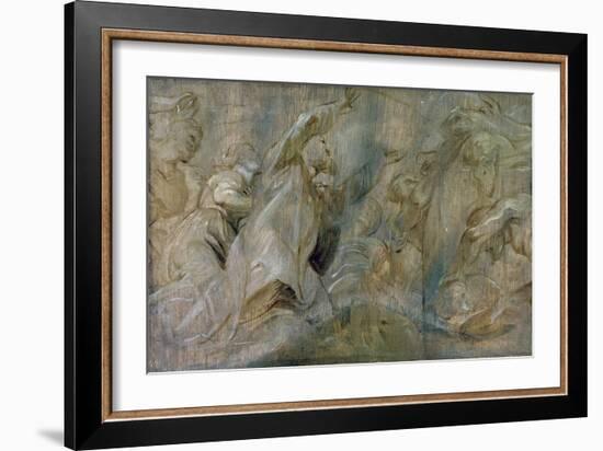 The Sacrifice of Noah, 17th Century-Peter Paul Rubens-Framed Giclee Print