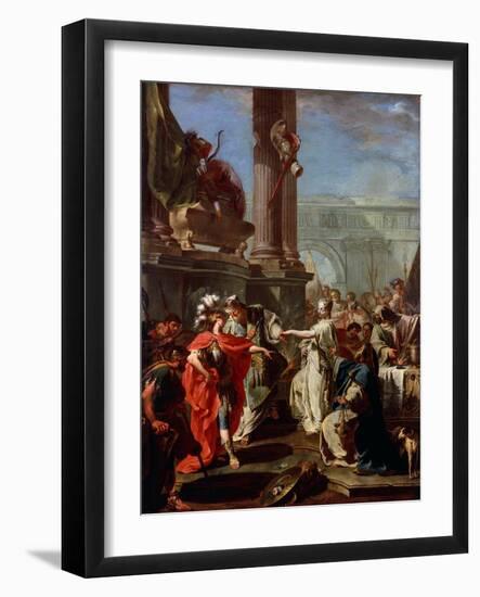 The Sacrifice of Polyxena, 1730s-Giovanni Battista Pittoni-Framed Giclee Print