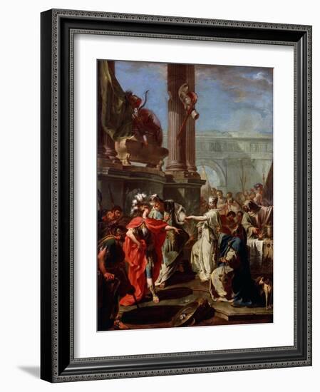 The Sacrifice of Polyxena, 1730s-Giovanni Battista Pittoni-Framed Giclee Print