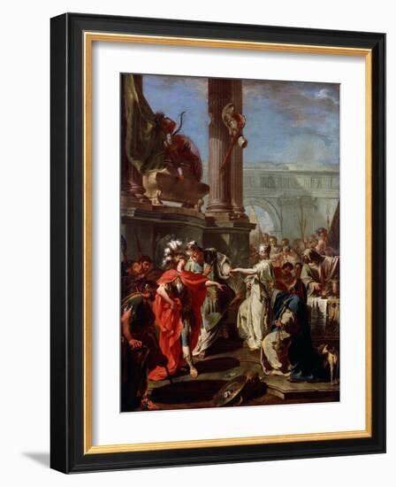 The Sacrifice of Polyxena, 1730s-Giovanni Battista Pittoni-Framed Giclee Print