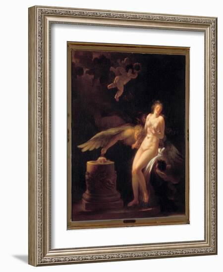 The Sacrifice of the Rose, 18Th Century (Oil on Canvas)-Jean-Honore Fragonard-Framed Giclee Print