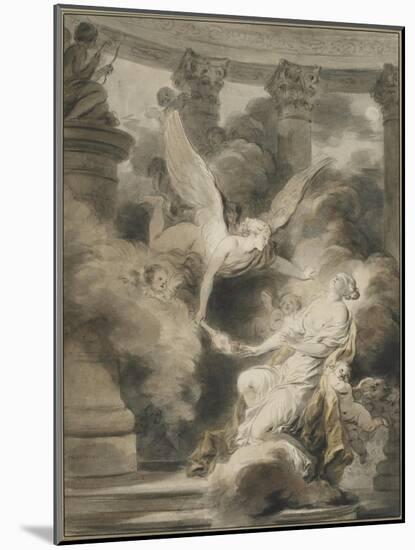 The Sacrifice of the Rose, C. 1775-1780-Jean-Honore Fragonard-Mounted Giclee Print