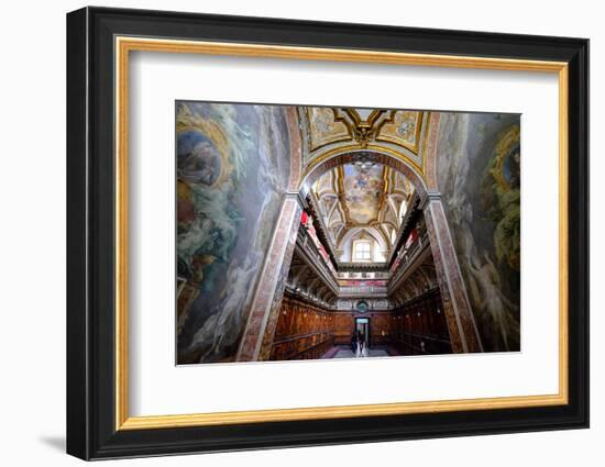 The Sacristy of San Domenico Maggiore Church Housing Coffins of Members of Royal Aragonese Family-Carlo Morucchio-Framed Photographic Print