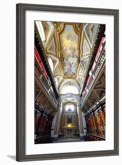 The Sacristy of San Domenico Maggiore Church Housing Coffins of Members of Royal Aragonese Family-Carlo Morucchio-Framed Photographic Print