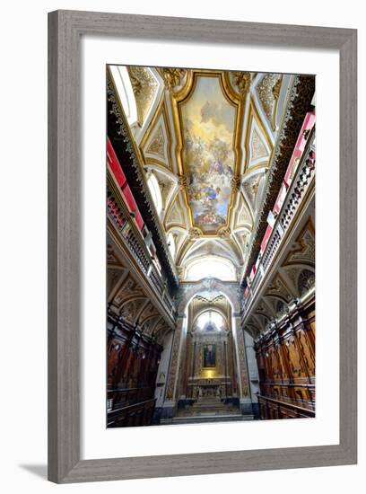 The Sacristy of San Domenico Maggiore Church Housing Coffins of Members of Royal Aragonese Family-Carlo Morucchio-Framed Photographic Print