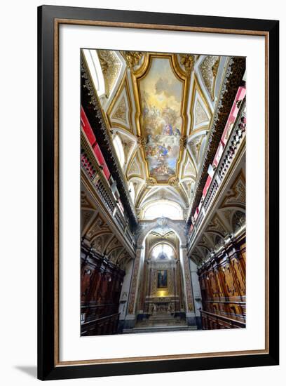 The Sacristy of San Domenico Maggiore Church Housing Coffins of Members of Royal Aragonese Family-Carlo Morucchio-Framed Photographic Print