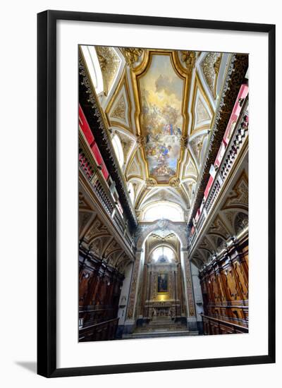 The Sacristy of San Domenico Maggiore Church Housing Coffins of Members of Royal Aragonese Family-Carlo Morucchio-Framed Photographic Print